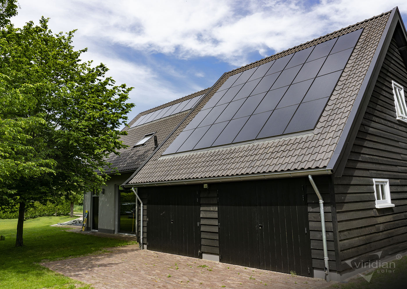 Eingebaute Sonnenkollektoren